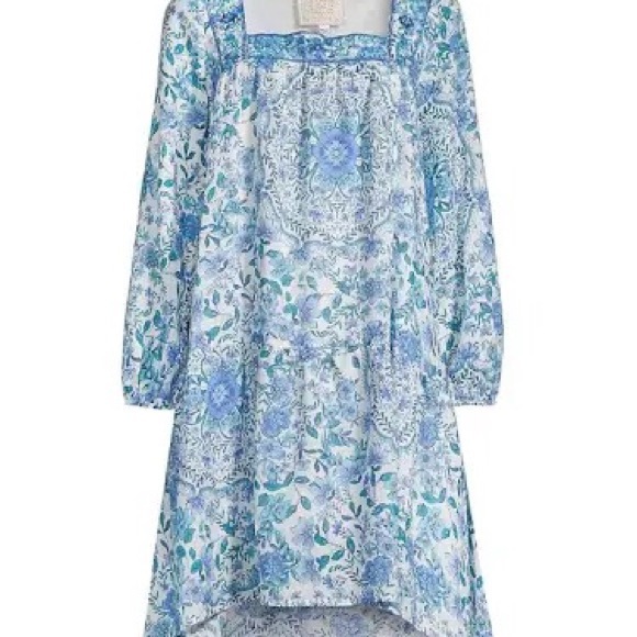 NWT JOHNNY WAS LEILANI FLORAL LINEN DRESS - Picture 5 of 13